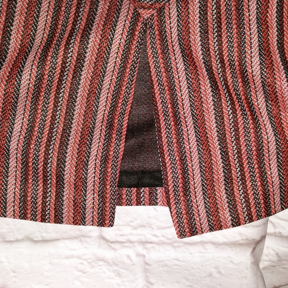 Bogart of Texas button detail striped A-line skirt, size 7/8 - Picture 3 of 7